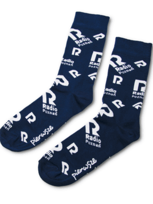 Skarpety z logo Radia Poznań